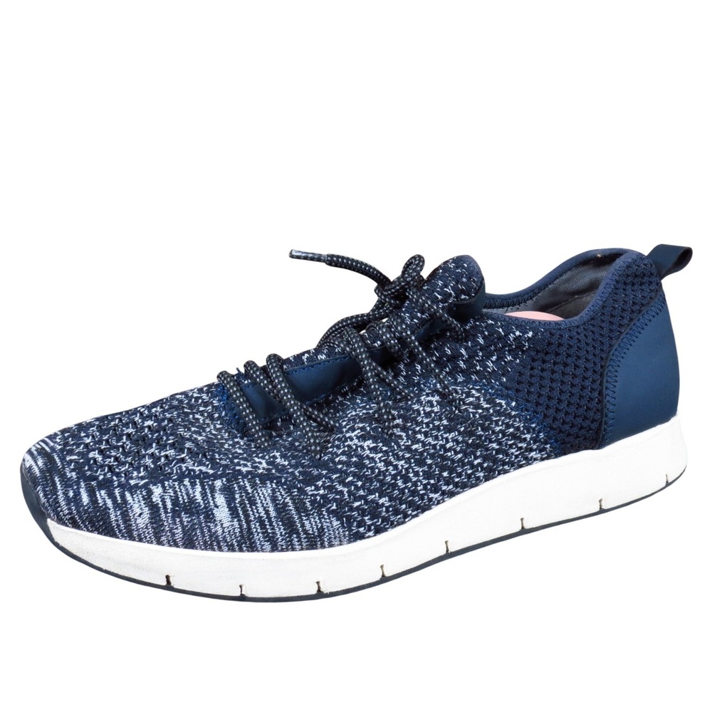 OTBT Marine Women Casual Sneaker Size 9.5 Walking Navy White Knit